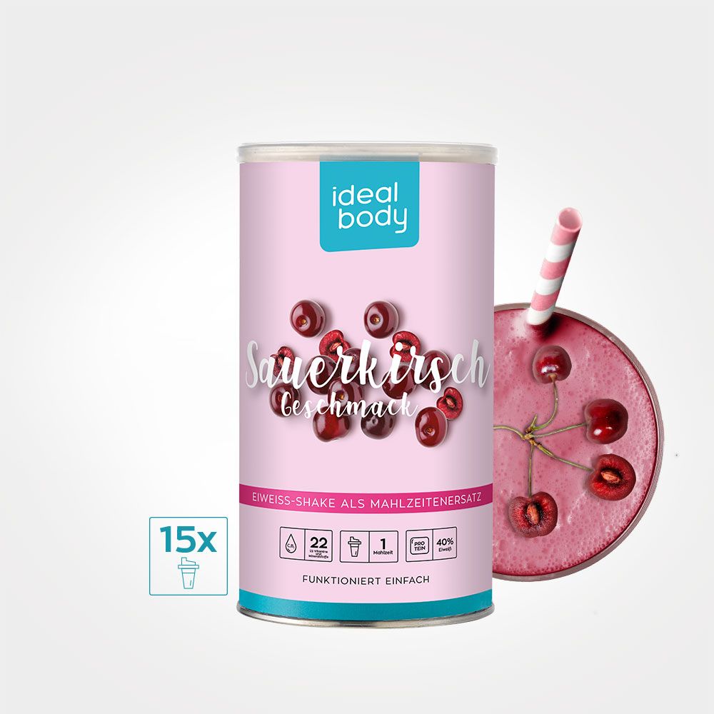 SAUERKIRSCHE IdealBody® Proteinshake-Pulver
