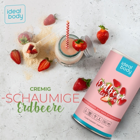 ERDBEERE IdealBody® Proteinshake-Pulver