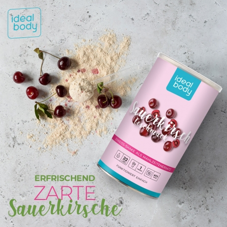 SAUERKIRSCHE IdealBody® Proteinshake-Pulver